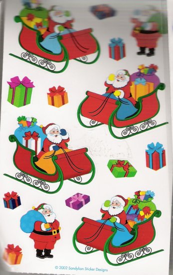 Santa with a sleigh