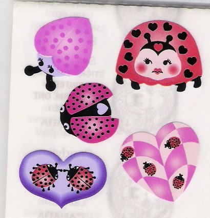 Pink Heart Ladybugs