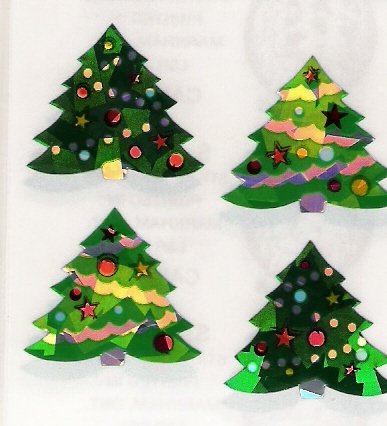 Glittery Christmas Trees