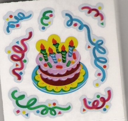Cake and streamers