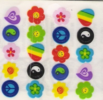 Mini Peace Signs 20 per sheet
