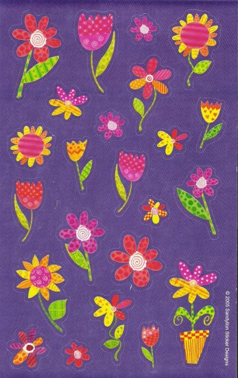 Maxi Purple Flowers