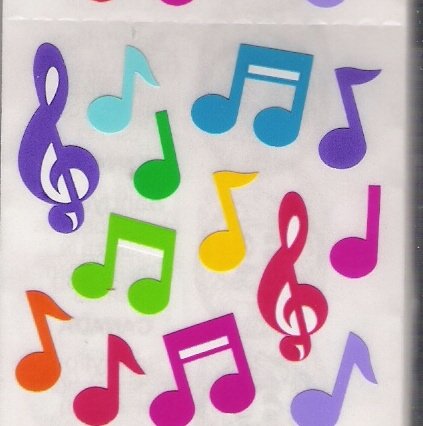 Colourful Music Notes