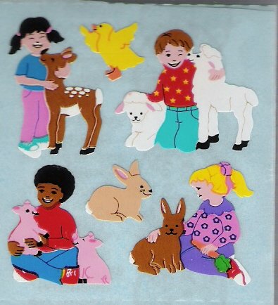 Children with Farm Animals