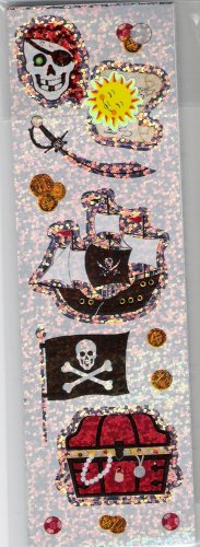 Long Pirate Stickers