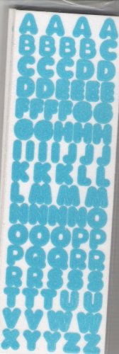 Fuzzy Blue Letters