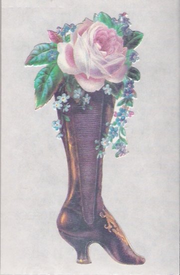 Shoe with White Rose