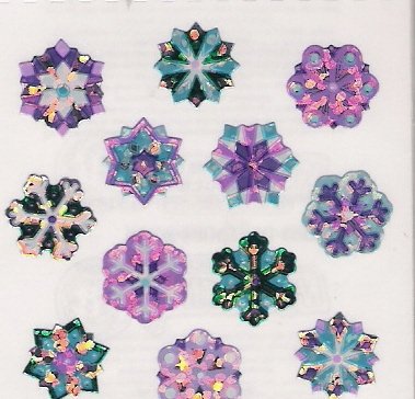 Purple Mini Snowflakes