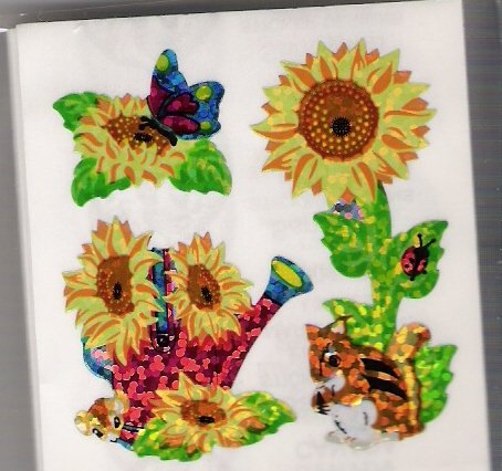 Glittery Sunflowers