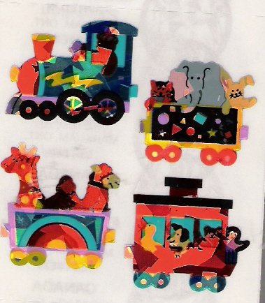 Toy Train with Animals