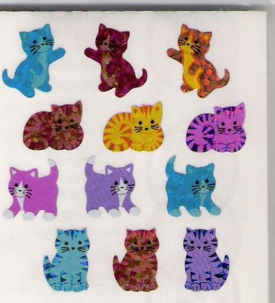 Mini Glittery Cats