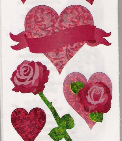 Red Hearts and Roses