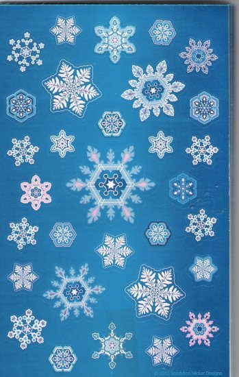 Maxi Deep Blue Snowflakes