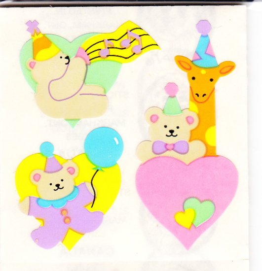 Bears Birthday Music and Balloons
