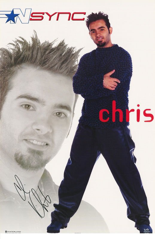 NSync N Sync Chris Kirkpatrick 2000 Rare Music Poster