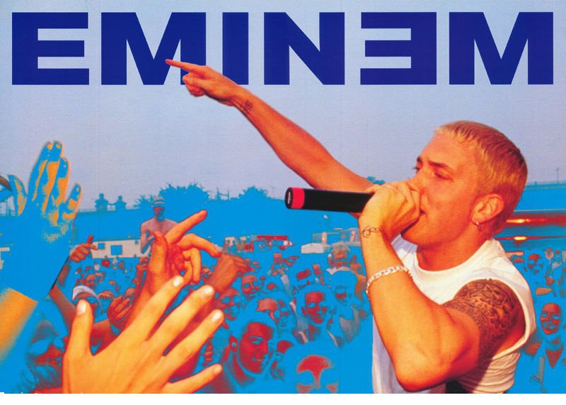 Eminem Blue 2000 Poster