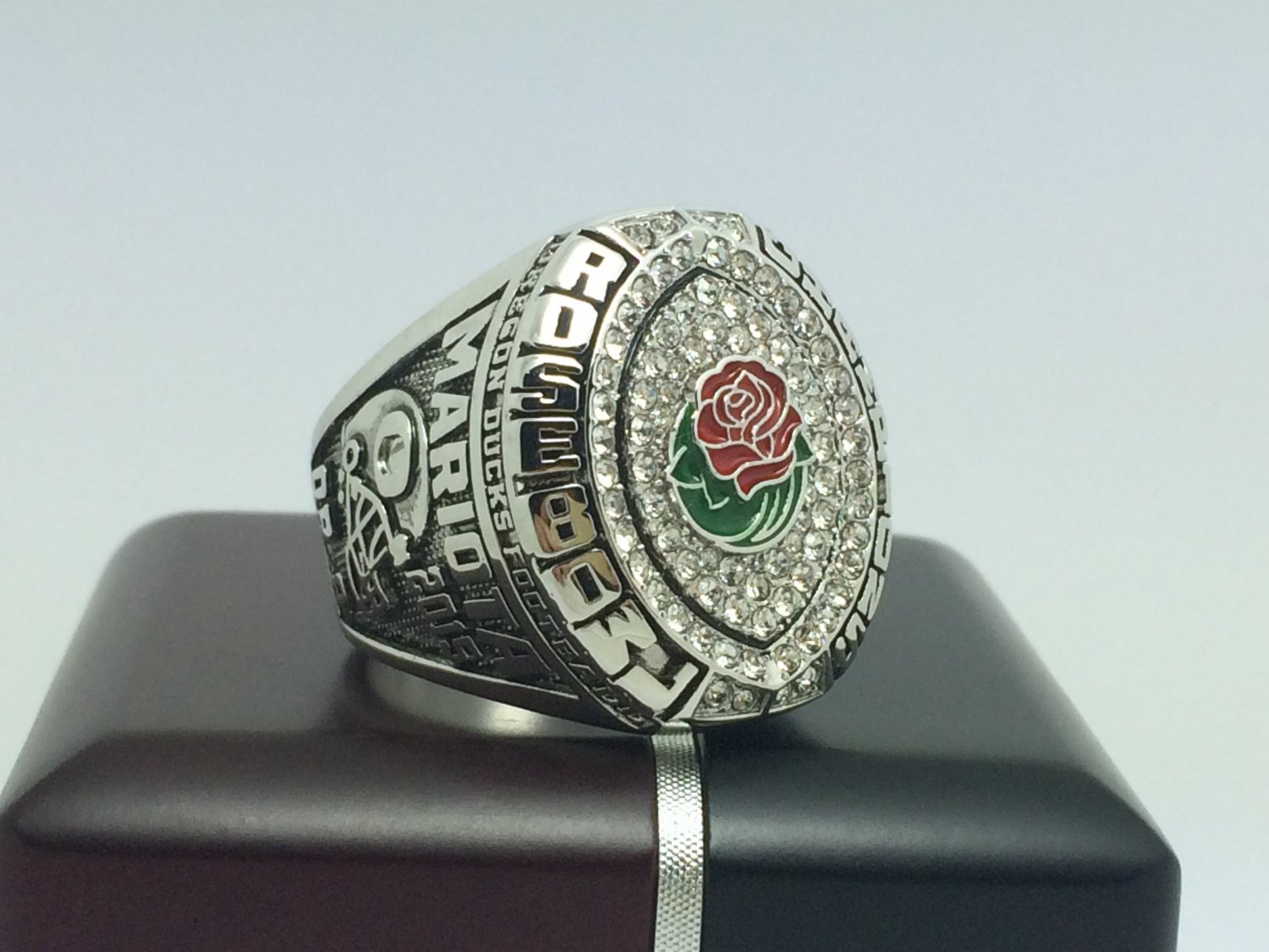 2015 Oregon Ducks Rose Bowl National championship ring 8-14S with box