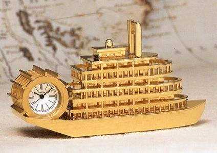 Bulova Miniature Clock Riverboat B0018