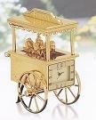 Bulova Flower Cart Miniature Clock - B0432