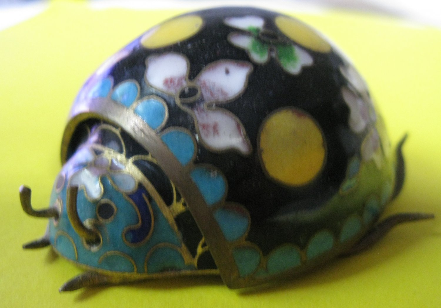 Very Cute Vintage Lady Bug Trinket Box