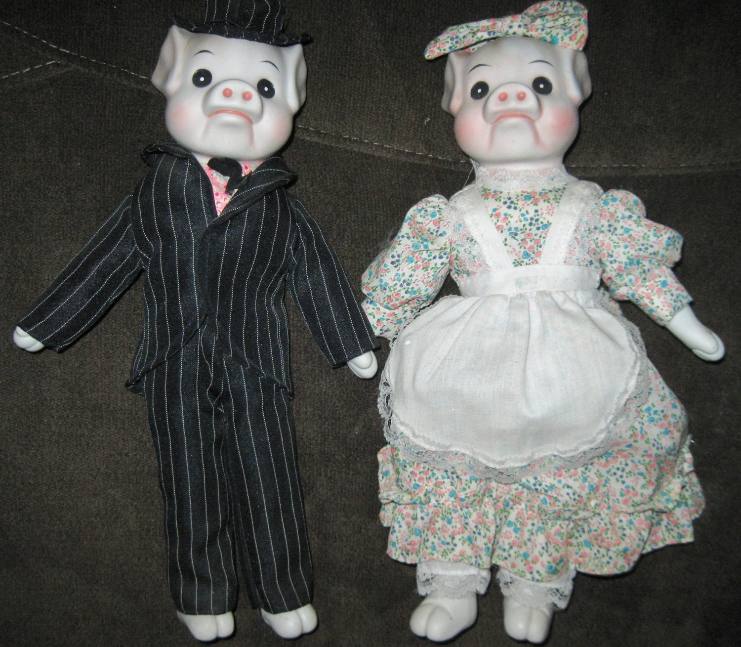 Vintage Ceramic Pig Dolls