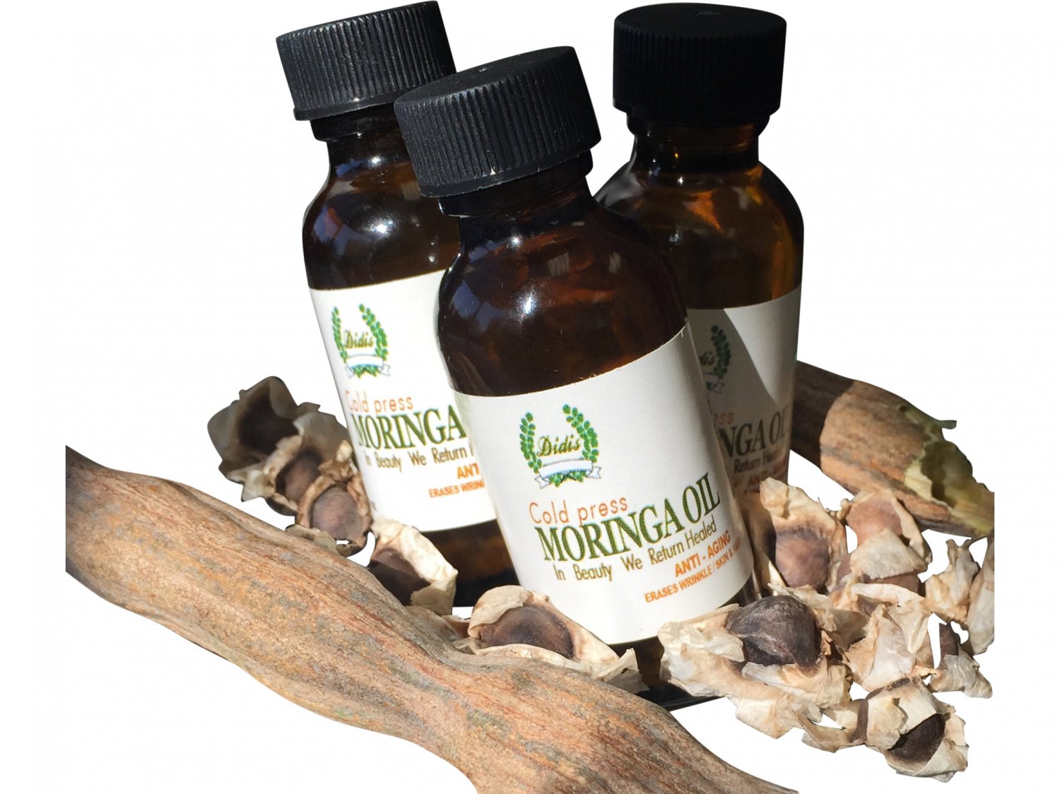 Hand Pressed Pure Moringa Seed Oil From Wild Harvested Seeds Oz