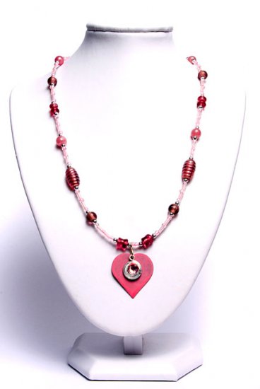 Gorgeous Pink Heart Pendant Necklace