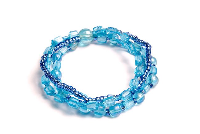 Blue Sky Glass Bracelet