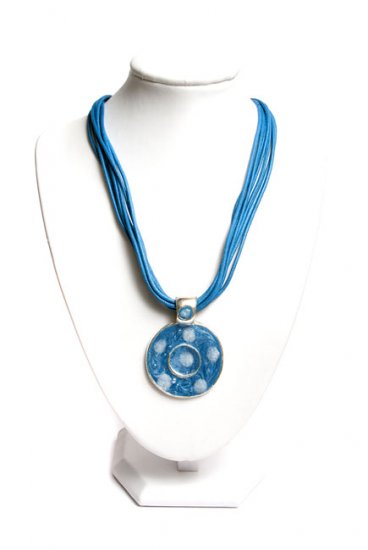 Dark Blue Pendant Necklace