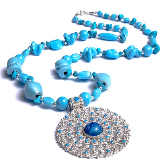 Cool Water Blue Necklace