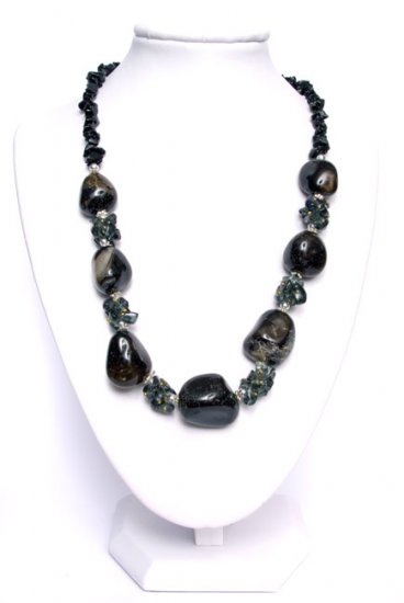 Classic Black Calcin Necklace