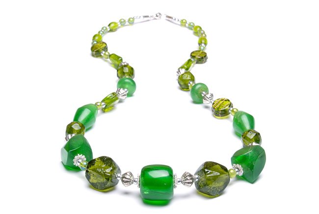 Lime Chunky Beaded Necklace