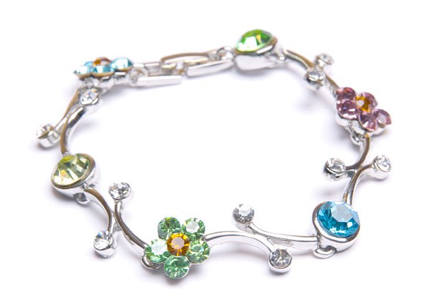 Shiny Silver Tone Bracelet