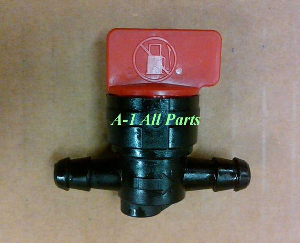 1/4" Fuel ShutOff Valve Straight Inline CutOff Gas Petcock Diesel Mower ATV