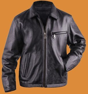 Straight Bottom Leather jacket