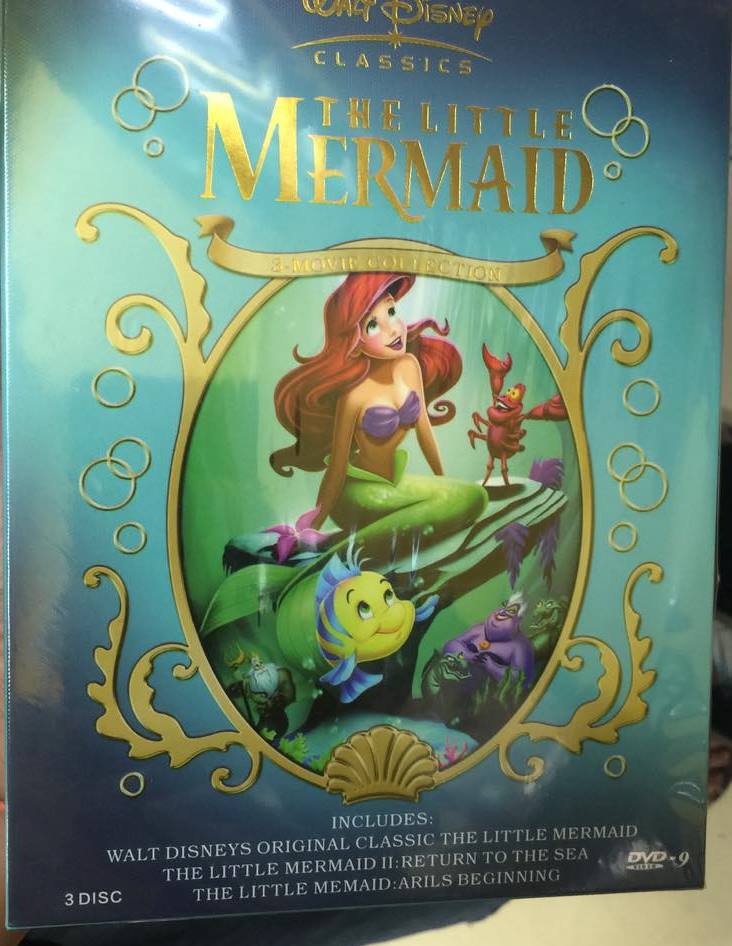 Disney Little Mermaid Trilogy Complete Collection Movie DVD Boxset