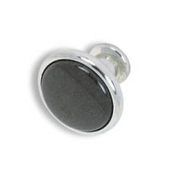 Cabinet knobs-chrome finished-Black