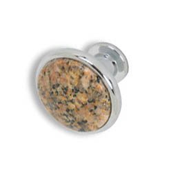 Cabinet knobs-chrome finished-Gold Carioca