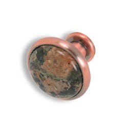 Cabinet konbs-brushed Antique copper- Baltic Brown