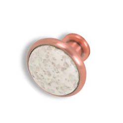 Cabinet konbs-brushed Antique copper- Pearl White