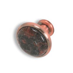 Cabinet konbs-brushed Antique copper- Tan Brown