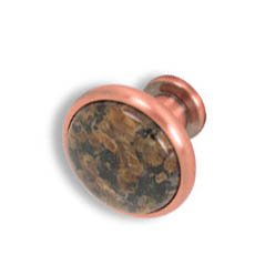 Cabinet konbs-brushed Antique copper- Tropical Brown