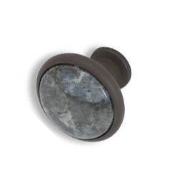 Cabinet knobs-Rustic Bronze- Blue Pearl