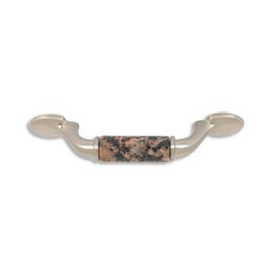 designer pull-500pulls-Brushed Nickel Finish-Baltic Brown