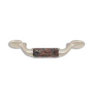 designer pull-500pulls-Brushed Nickel Finish-Tan Brown