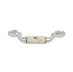 designer pull -500pulls-Chrome Finish-Kashmire White