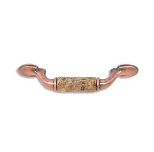 designer pull-500pull-Brushed Antique Copper-Gold Carioca