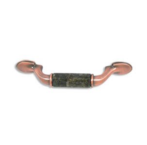 designer pull-500pulls-Brushed Antique Copper-Verde Butterfly