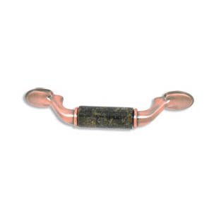designer pull-500pull-Brushed Antique Copper-Verde Ubatuba