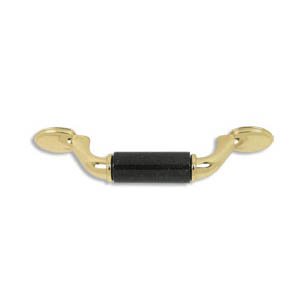designer pull-500pulls-Polished Brass Finish-Absolute Black